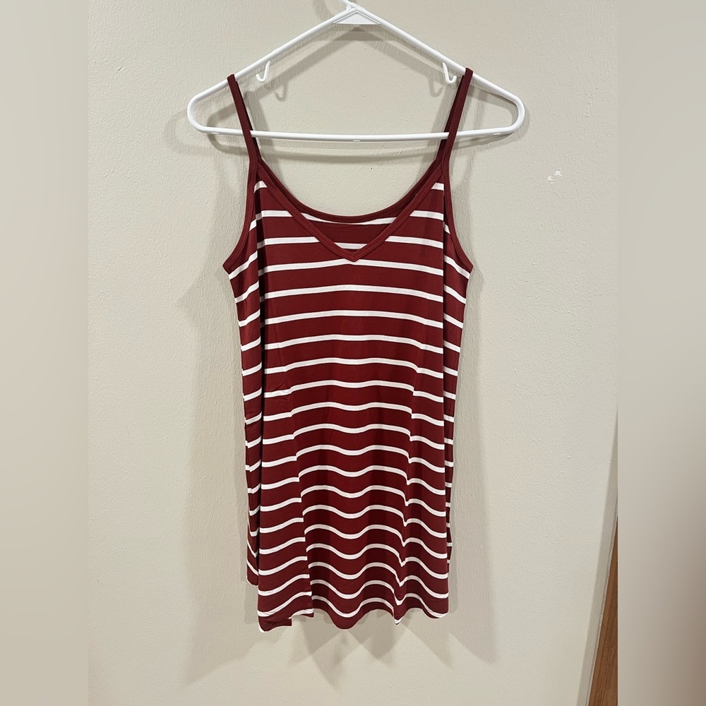 Zenana Striped Tank Top - Size Medium - Brand New